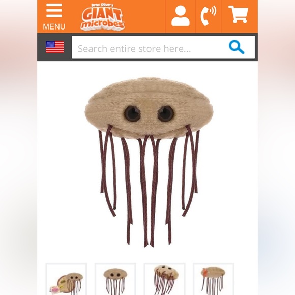 E. Coli Escherichia Giant Microbes Drew Oliver Plush Germs Science Biology - Picture 2 of 2